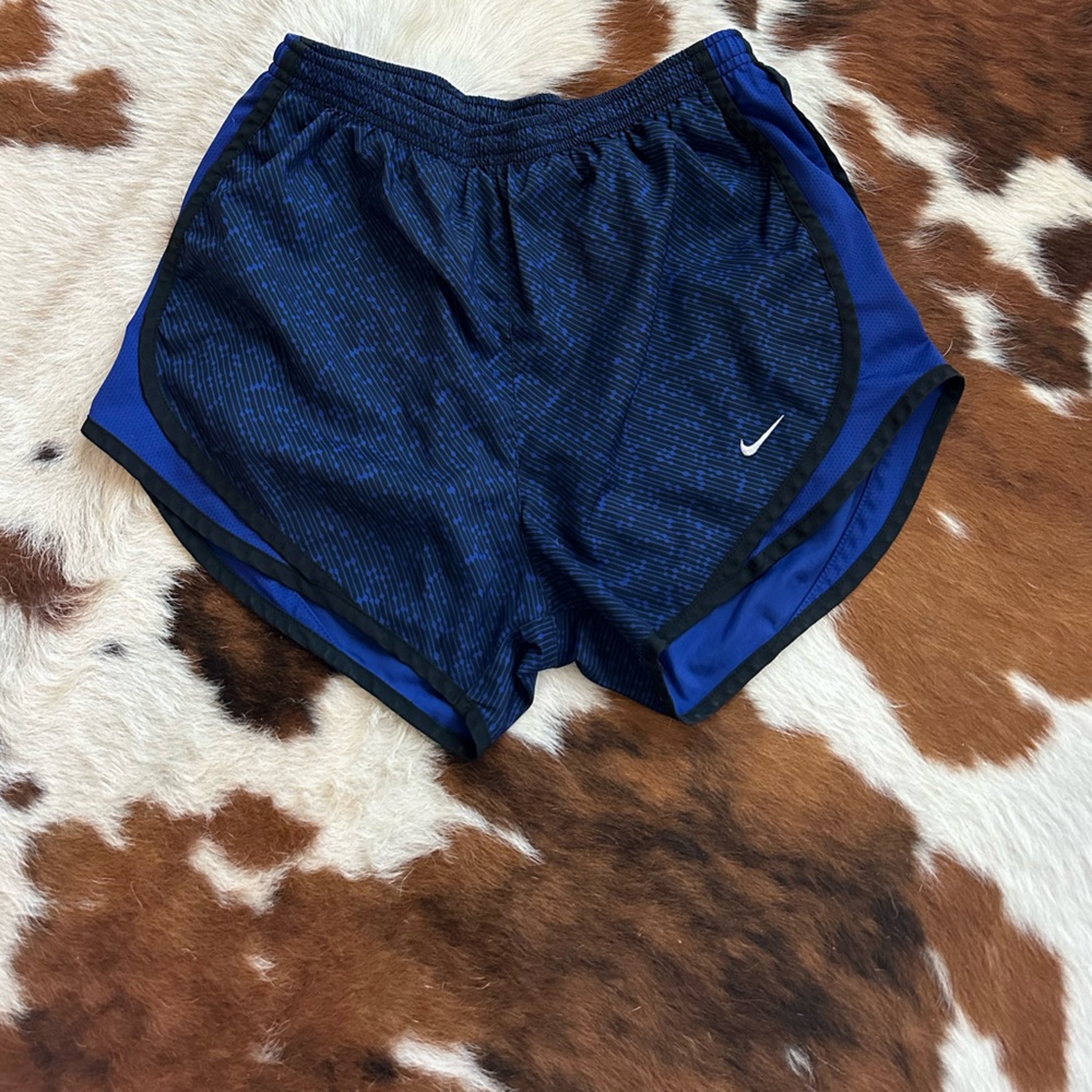 Nike Navy and Black Running Shorts